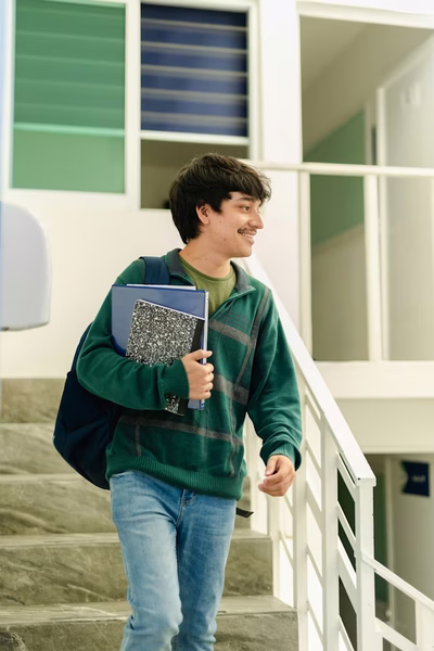 Creative students collaborating